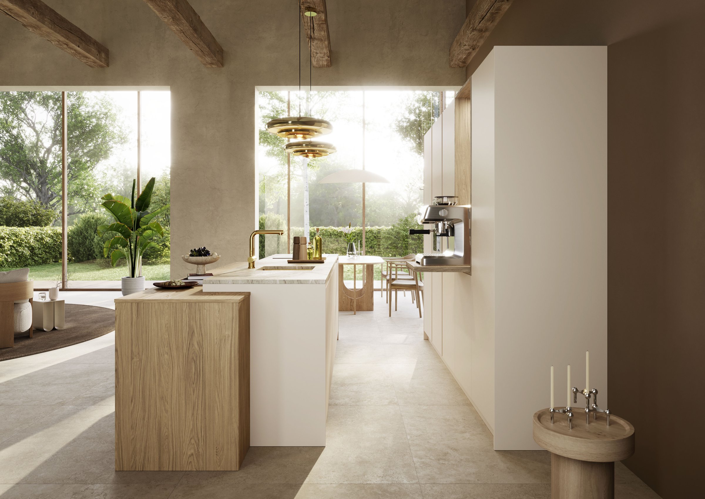 Rotpunkt Küche Gegenperspektive, elegant